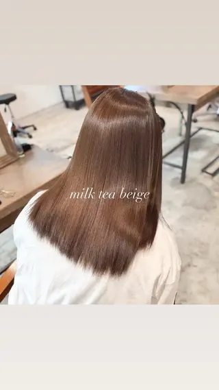 ミディアム カラー 艶カラー🫧 猿渡 響のヘアスタイル