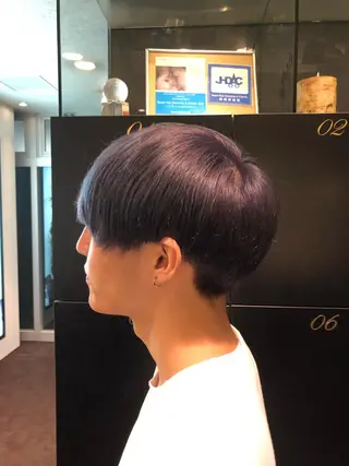 ショート カラー メンズ 大場 優弥のヘアスタイル