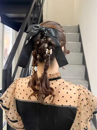 ロング ヘアアレンジ 福岡ヘアセット/ 髪質改善/ayaneのヘアスタイル