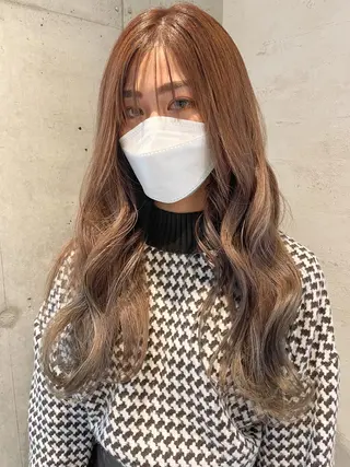 ロング カラー 女性に人気♪ はやしほのかのヘアスタイル