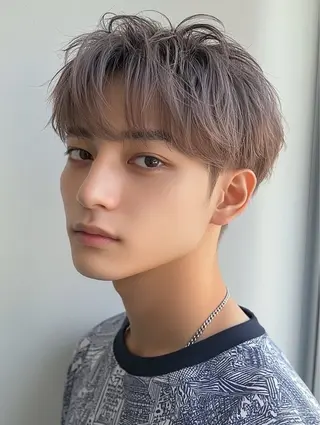 メンズ 艶髪カラー💙ྀི/ アイ兼任👀/ミナルのマツエク・マツパデザイン