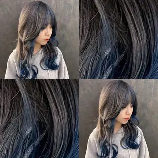 ロング カラー DESIGNSALON LIA所属・問屋町のブリーチデザ イン屋さん🌈ゆうまのヘアスタイル