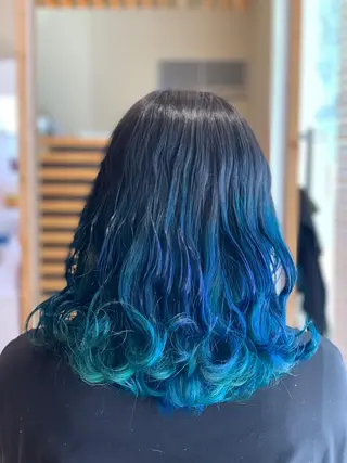 ロング カラー 関口 友行のヘアスタイル