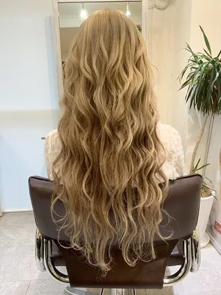 セミロング カラー ヘアアレンジ Device ディバイスのヘアスタイル