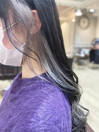 セミロング カラー マンツーマン/透明感 foi hairのヘアスタイル