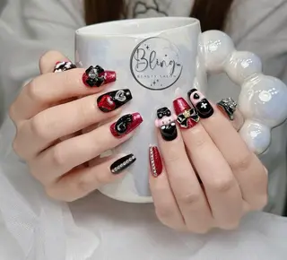 ロング カラー Bling Salonのネイルデザイン