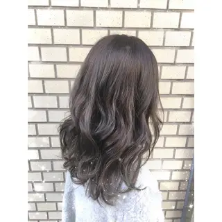 セミロング カラー 韓国ヘア得意❤︎森澤 悠佳のヘアスタイル