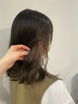 ミディアム GO TODAY SHAiRE SALON 原宿Stella店所属・𓍯柔らかhair 𓍯 yukinoのヘアスタイル