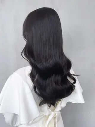 セミロング パーマ カラー ITbyALBUM 八王子店のヘアスタイル