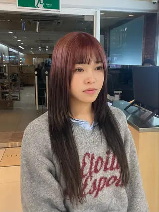 ロング ❤︎韓国レイヤー❤︎ アカリのヘアスタイル