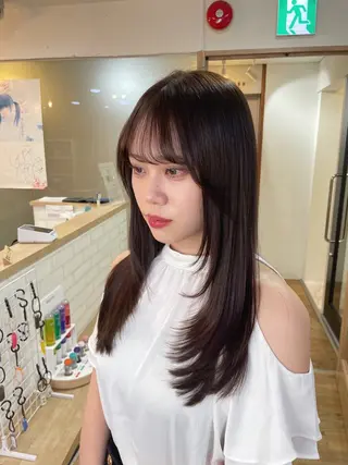 ロング Lapis所属・韓国レイヤーカット/ AIRIのヘアスタイル