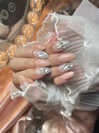 ネイル 23時まで❤︎韓国、 ワンホンネイルのネイルデザイン