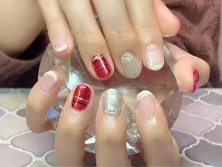 ネイル 痛ネイル/ワンホン/ フィルイン/長さだしのネイルデザイン