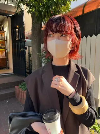 ミディアム カラー NOUN所属・eri kinjoのヘアスタイル