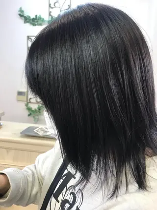 ミディアム カラー 桧山 真のヘアスタイル