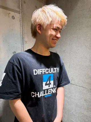 ショート カラー メンズ 艶髪/ハイトーン /masami🩵のヘアスタイル