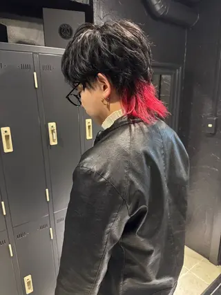 ショート カラー ヘアアレンジ メンズ メンズ専門 美容師✨ アメ村 堀江颯瑛のヘアスタイル