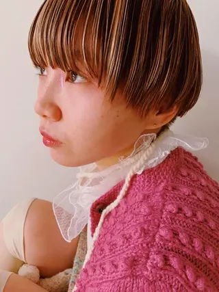 カラー yupi🐈⬛ レイヤー/パーマのヘアスタイル