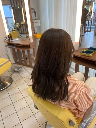 セミロング カラー ヘアアレンジ 🌱エシカル🌱 松原大将のヘアスタイル
