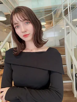 ミディアム ほさか しんごのヘアスタイル