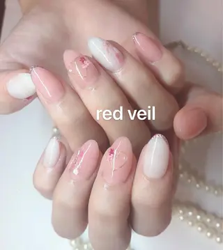 セミロング ネイル 長さ出し専門 nynaのネイルデザイン