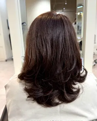 セミロング カラー パーマ TAYAイオンモール津田沼店所属・田村 大輔のヘアスタイル