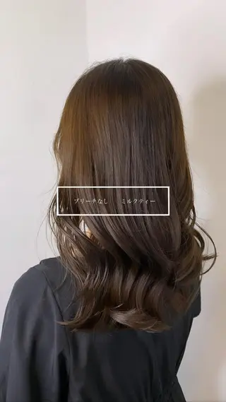 ロング メンズバレイヤージュ 斉藤春のヘアスタイル