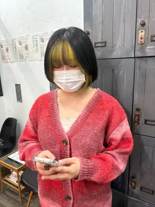 カラー 🖤西嶋　桃花🖤 エクステ/レイヤーのヘアスタイル