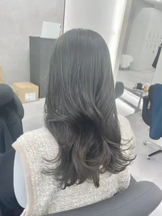 ロング カラー 心斎橋/ブリーチなし 髪質改善/レイヤーのヘアスタイル