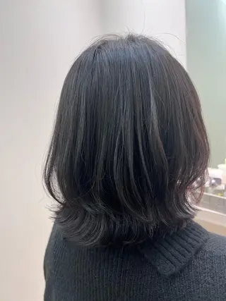 ミディアム カラー 暗髪/艶髪/Ono .のヘアスタイル