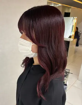 セミロング Iris by artina 武蔵小杉店【イリス バイ アルティナ】所属・🎼レイヤー/顔周り カット/nene♬のヘアスタイル