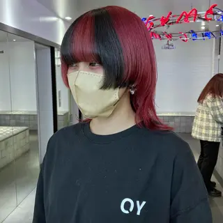 セミロング カラー Je suis heureuse Miel所属・🐩艶カラー/ chisato🌙のヘアスタイル