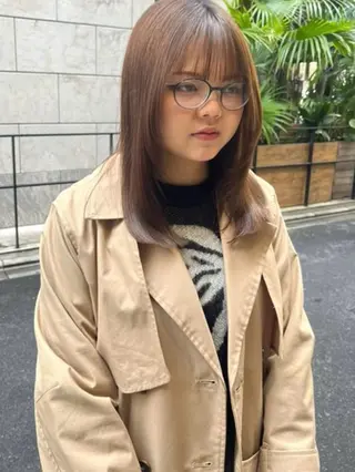 ミディアム n a n a / 京都美容室のヘアスタイル