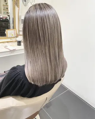 セミロング カラー 山崎俊輔/髪質改善 /バレイヤージュのヘアスタイル