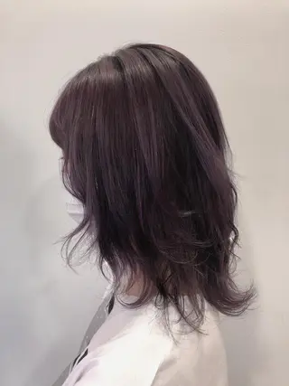 ミディアム カラー hina☺︎ 髪質改善/ストレートのヘアスタイル