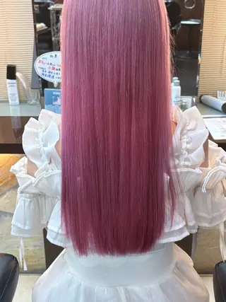 ロング カラー 細田 舞乃のヘアスタイル