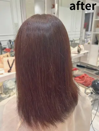 セミロング カラー スパイキーショート／ パーマ平松秀門のヘアスタイル