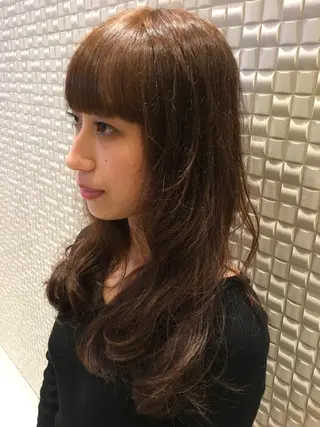 セミロング パーマ scene.池袋所属・scene. haraのヘアスタイル