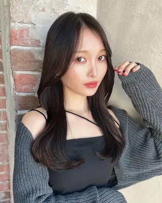 ロング 🧡くびれヘア/前髪 顔周り🧡久原結衣のヘアスタイル