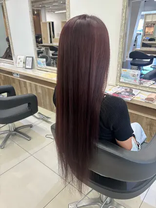 ロング カラー 梶山 愛夢のヘアスタイル