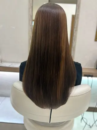 ロング パーマ 艶質改善/縮毛矯正 ササキナツミのヘアスタイル