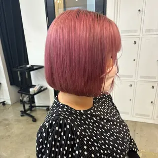 ミディアム カラー パーマ ヘアアレンジ RAF TOKYO所属・暖色💖ツヤ髪💖 masae🌼のヘアスタイル