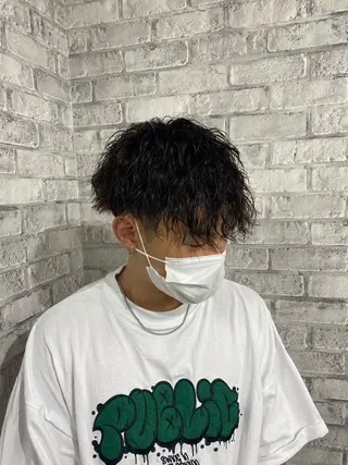 ショート カラー パーマ ヘアアレンジ メンズ キッズ ネイル マツエク・マツパ アイブロウ 🔥メンズパーマ特化 🔥店長中村雄樹のヘアスタイル