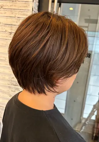 ショート カラー メンズ IKU ミニボブ名古屋のヘアスタイル