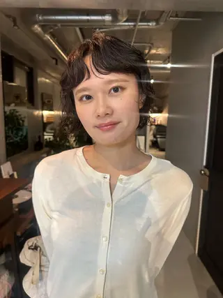 ショート カラー パーマ 斎藤祐樹 /レイヤー/パーマのヘアスタイル