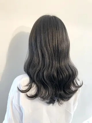 セミロング カラー パーマ ヘアアレンジ メンズパーマの巨匠 鈴木純のヘアスタイル