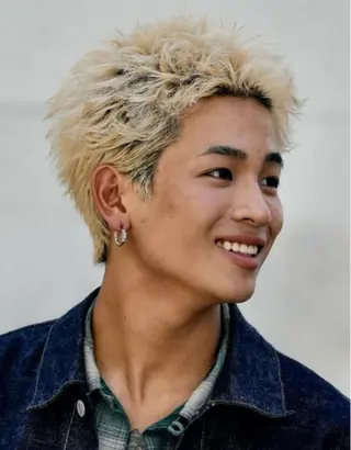 ショート パーマ メンズ 湯浅禅也/プードル /波巻きパーマ/栄のヘアスタイル