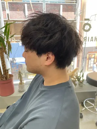 ショート パーマ メンズ メンズ専門サロン wokeのヘアスタイル