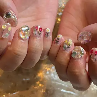ショート ネイル H🌺 NAILのネイルデザイン