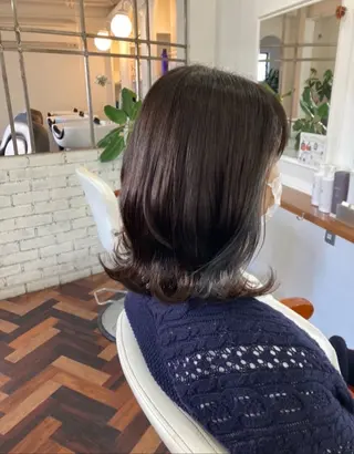 ミディアム カラー mopa所属・mopa_kaede 暖色カラー/ロングのヘアスタイル